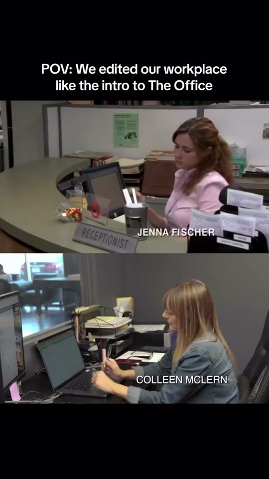 Reception desk scene